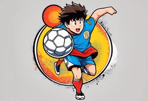 Captain Tsubasa and ball tattoo idea
