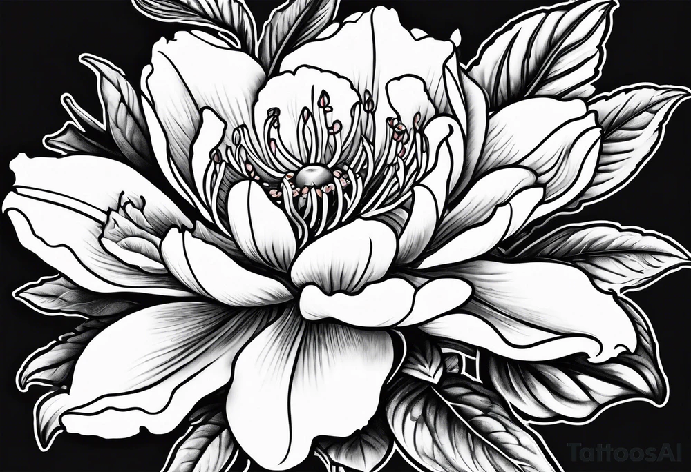 solo azalea tattoo idea