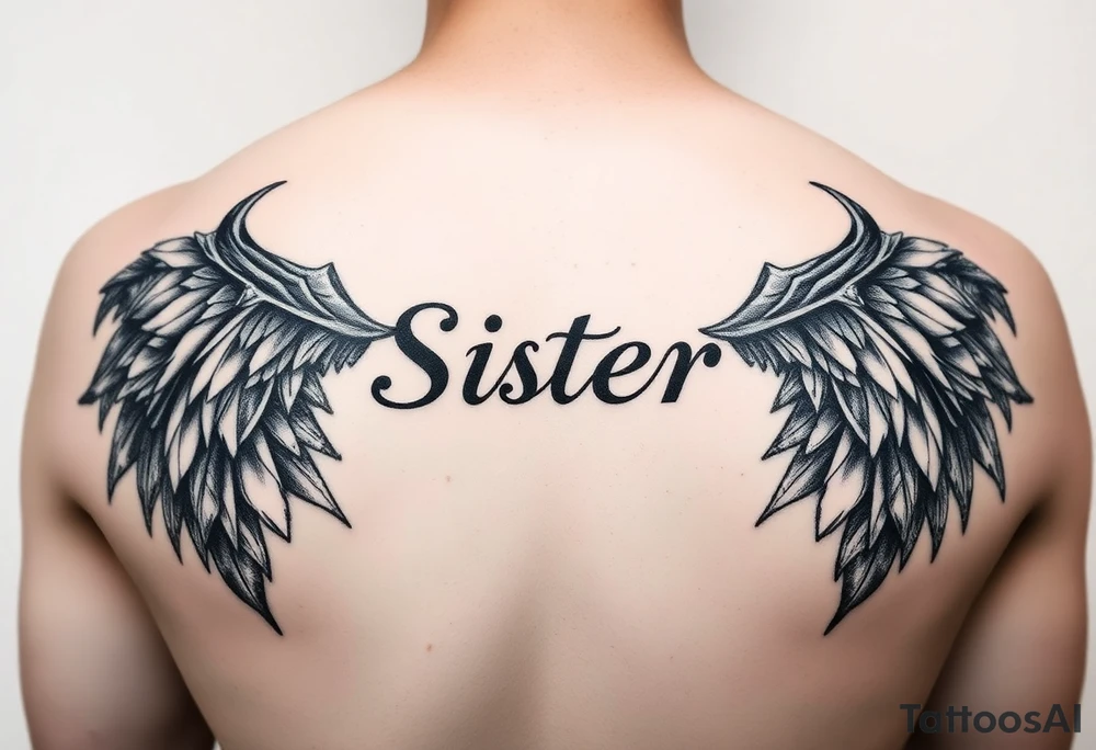 Small sister tattoo idea