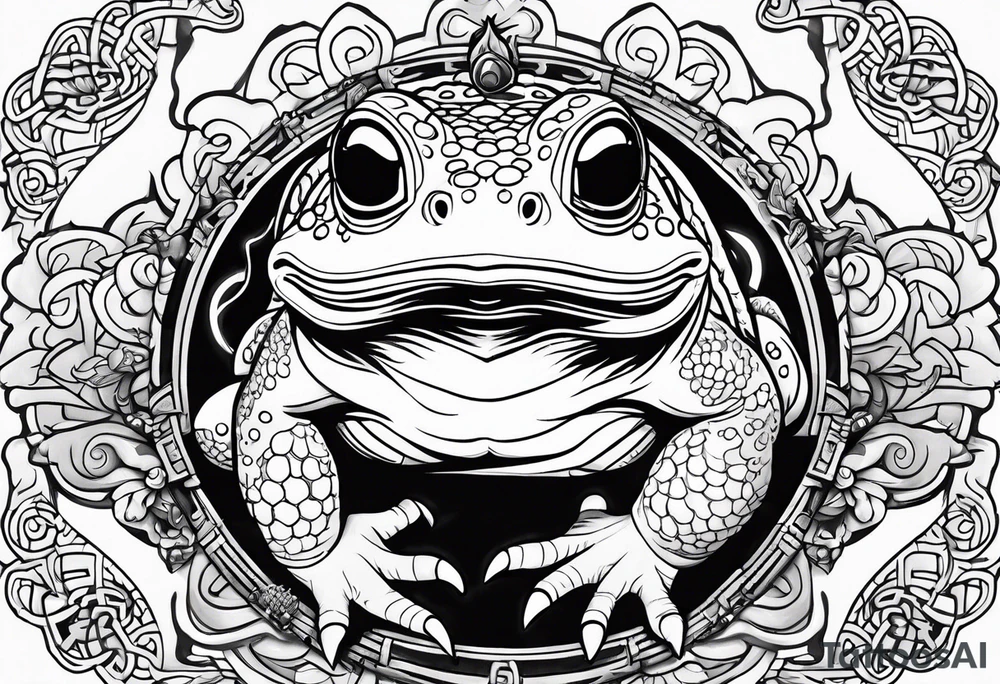 Jiraiya Naruto Gamakichi toad tattoo idea