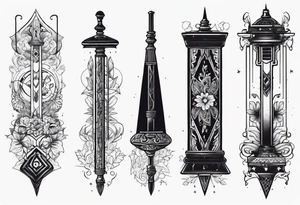 Pogo stick tattoo idea