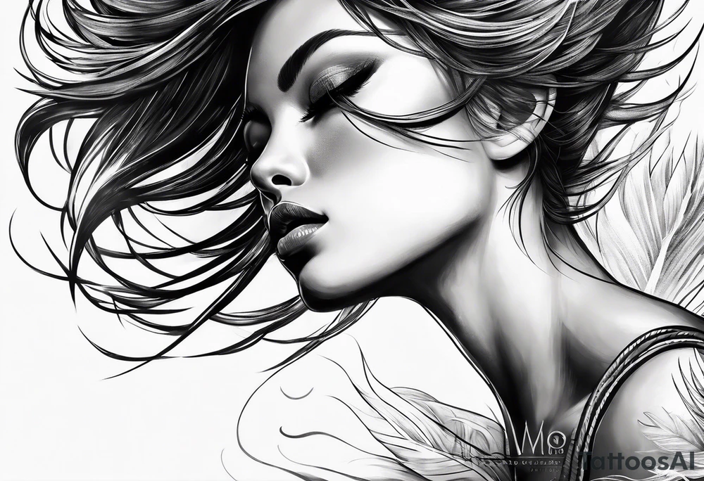 Sand blowing in the wind tattoo idea