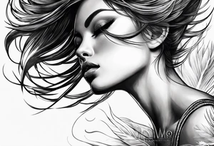 Sand blowing in the wind tattoo idea