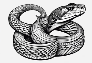 Mc Escher snake tattoo idea