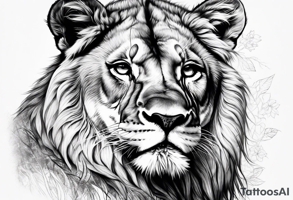lioness tattoo idea