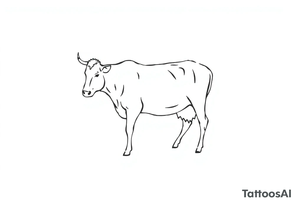 cow tattoo idea