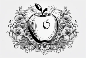 Apple tattoo idea