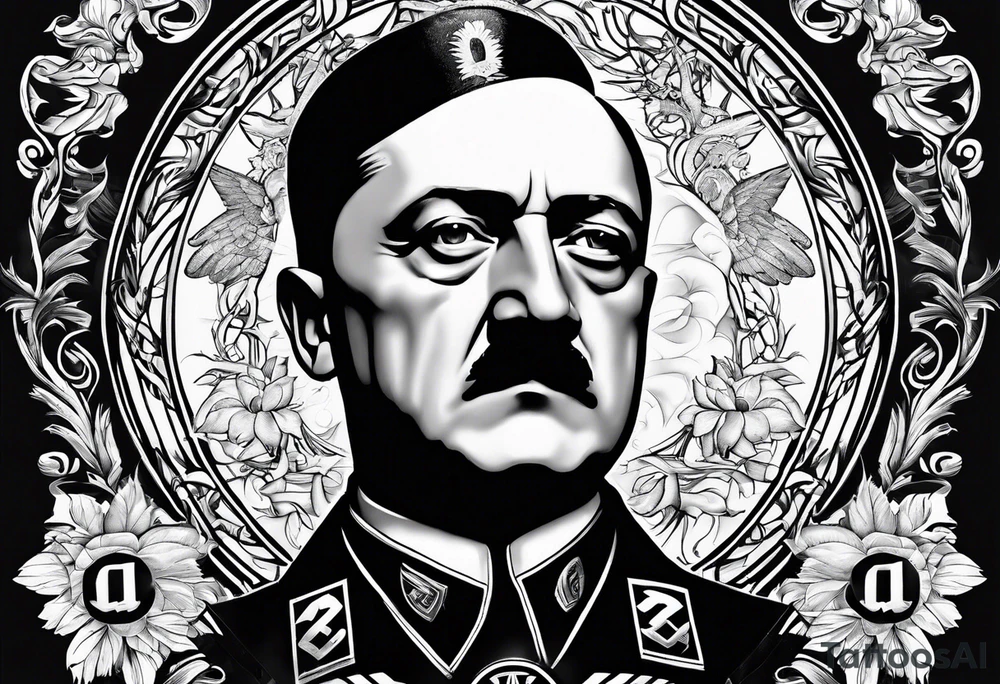 Adolp Hitler SS TOTEMKOPH tattoo idea