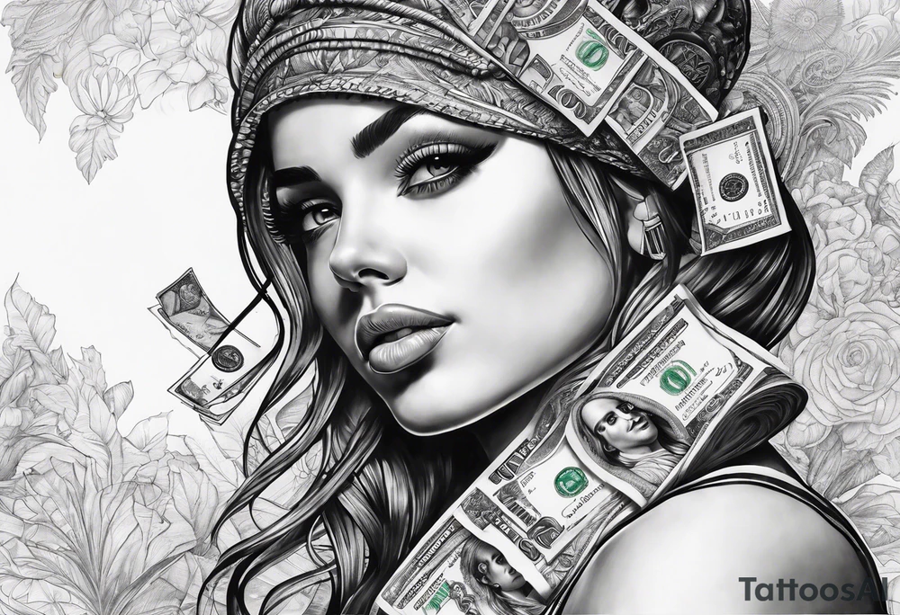 money tattoo idea