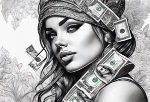 money tattoo idea