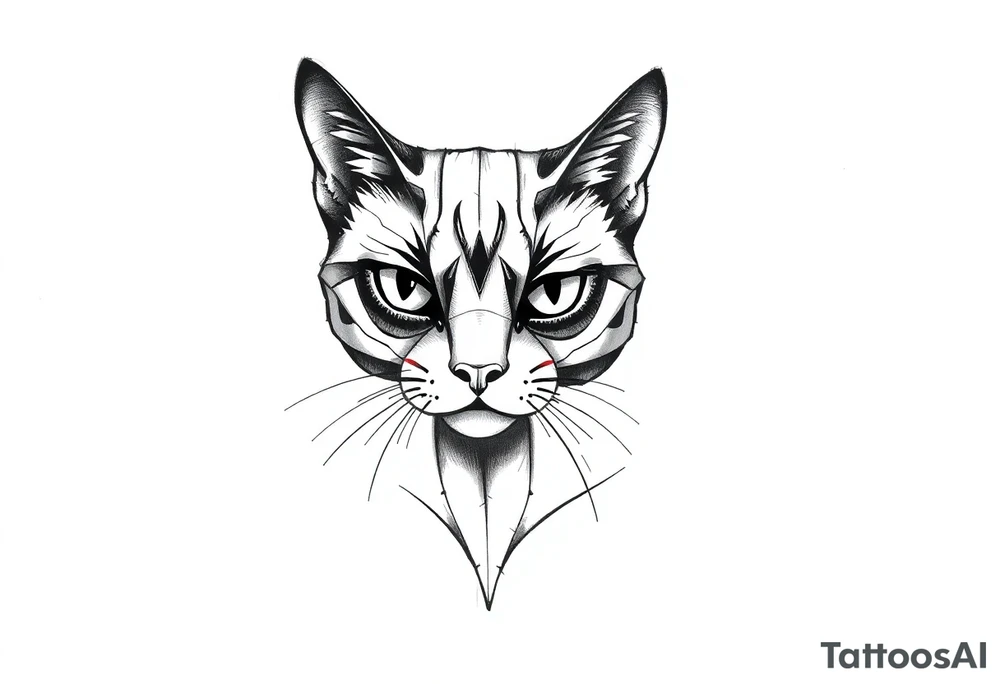 Black Cat tattoo idea