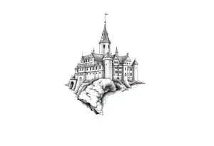 Germanic castle tattoo idea