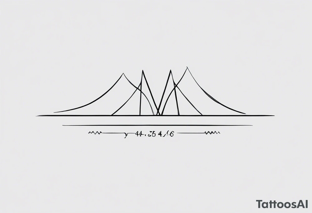 handwritten coordinates 43.4544354 and -73.6893921 using N and W tattoo idea handwritten coordinates 43.4544354 and -73.6893921 using N and W tattoo idea