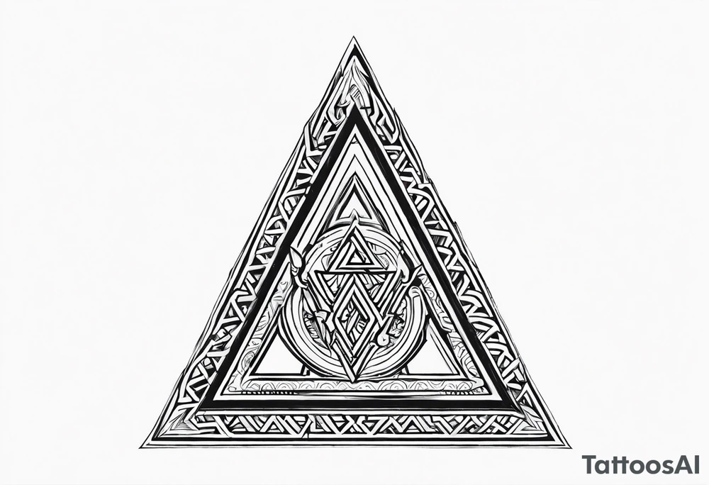 Valhalla fire
Sword shield valknut tattoo idea