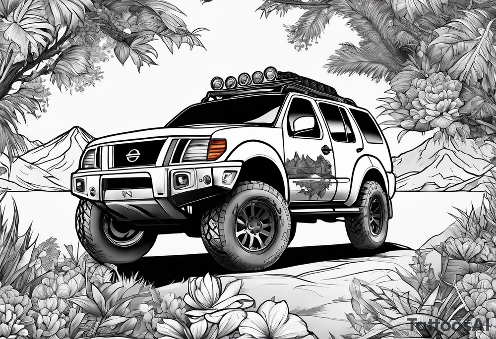 Nissan pathfinder tattoo idea