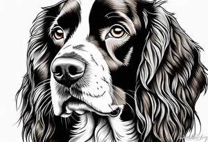A springer spaniel tattoo idea