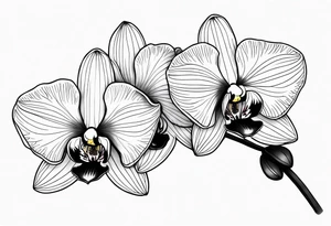 Orchids on my arms to my shoulder tattoo idea