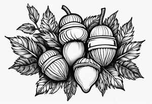 Acorn tattoo idea