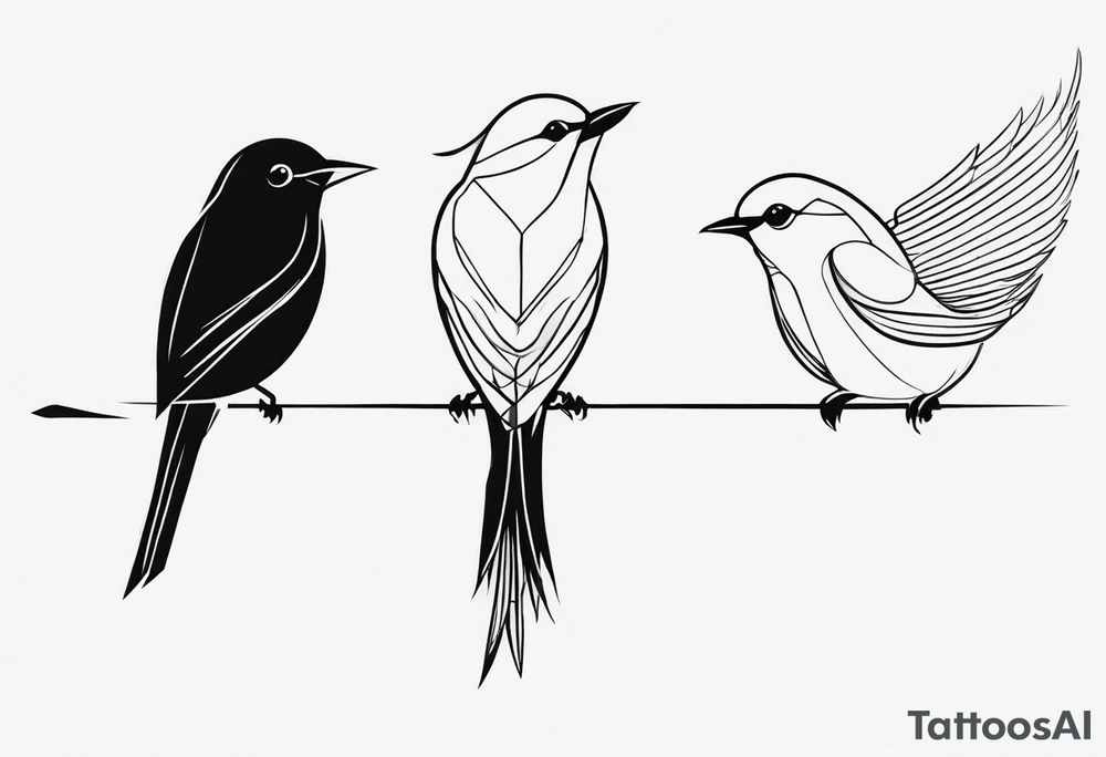 Birds tattoo idea