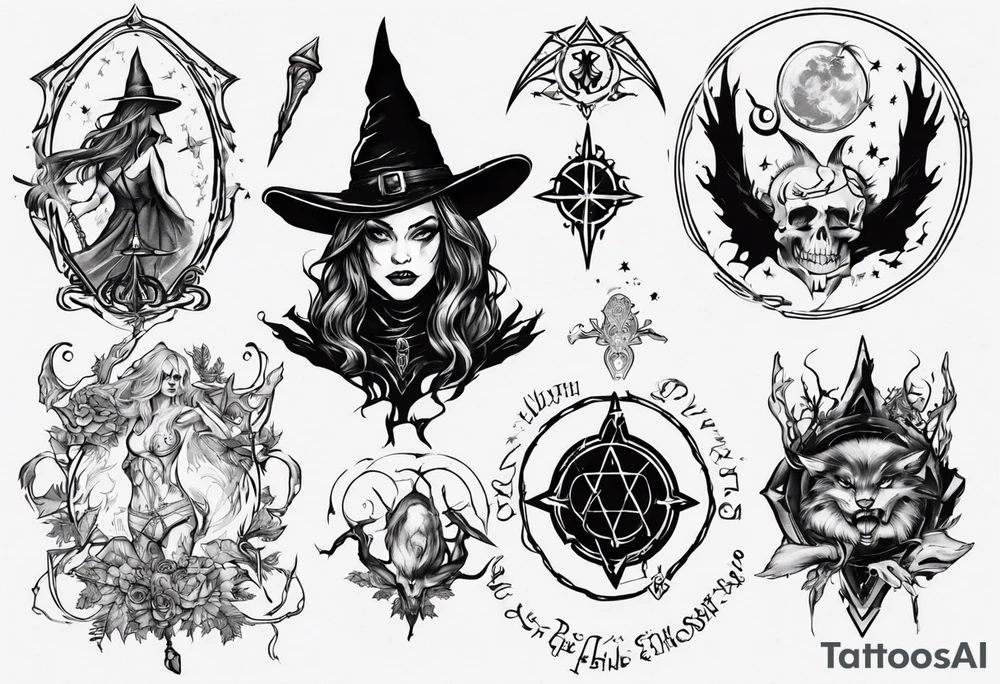 witch like a path of exile games tattoo idea