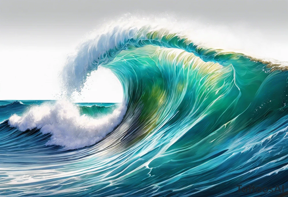 wave  "come what may" written underneath in cursive outside forearm tattoo idea