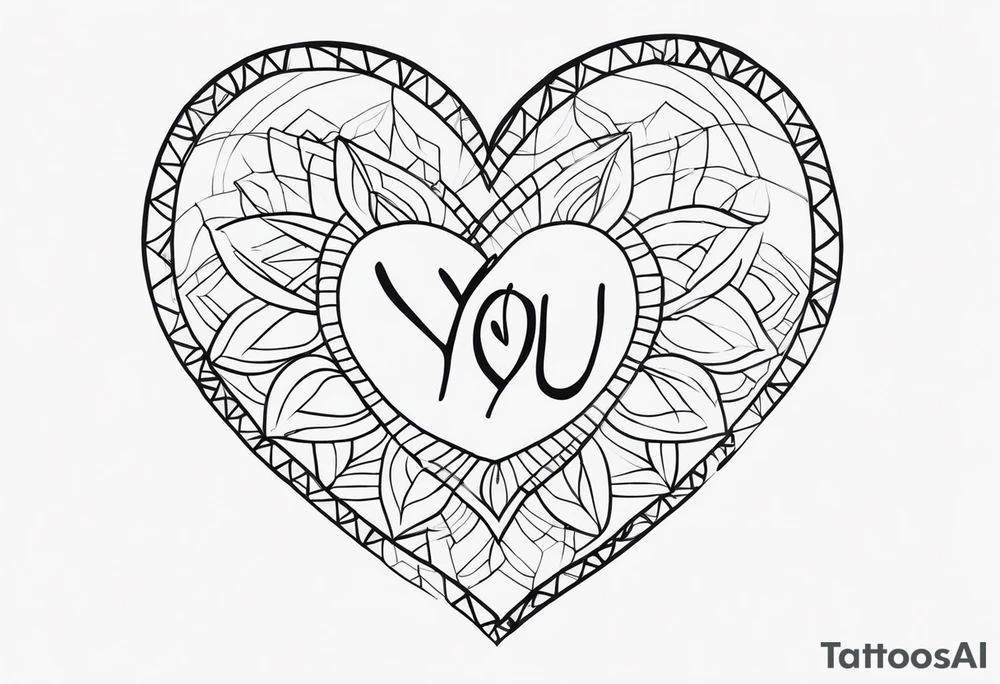 I love you tattoo idea