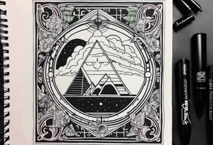 Led Zeppelin, Pink Floyd, blink 182, Green Day, Senses Fail, Aries, album art tattoo idea