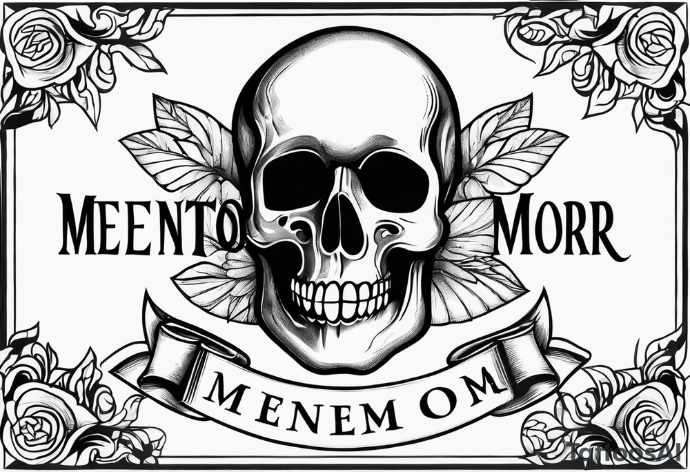 Memento mori sleeve tattoo design tattoo idea