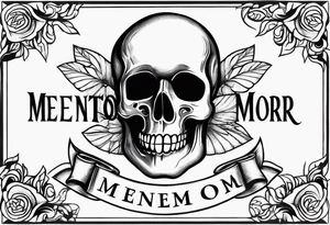Memento mori sleeve tattoo design tattoo idea