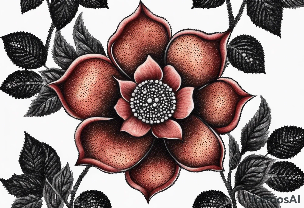 Tudor rose cygel tattoo idea