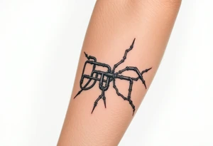 long 
System of pipes that transitions into veins of forearm tattoo idea
