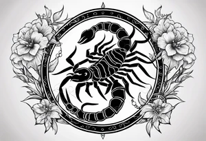 Astrology scorpio tattoo idea
