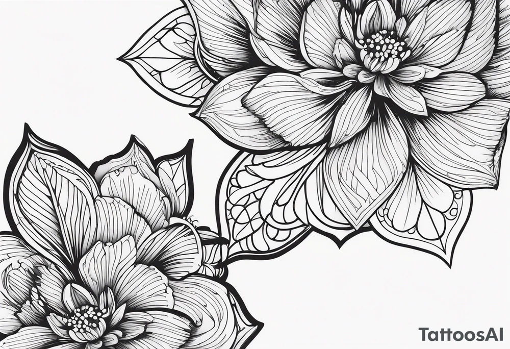 ramo de flor tattoo idea