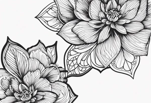 ramo de flor tattoo idea