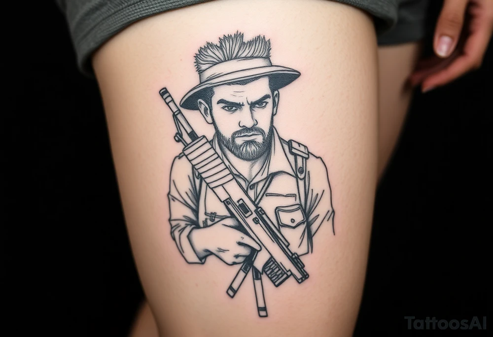 Louie, confident, traveler, soldier, Warrior, September, San Francisco tattoo idea