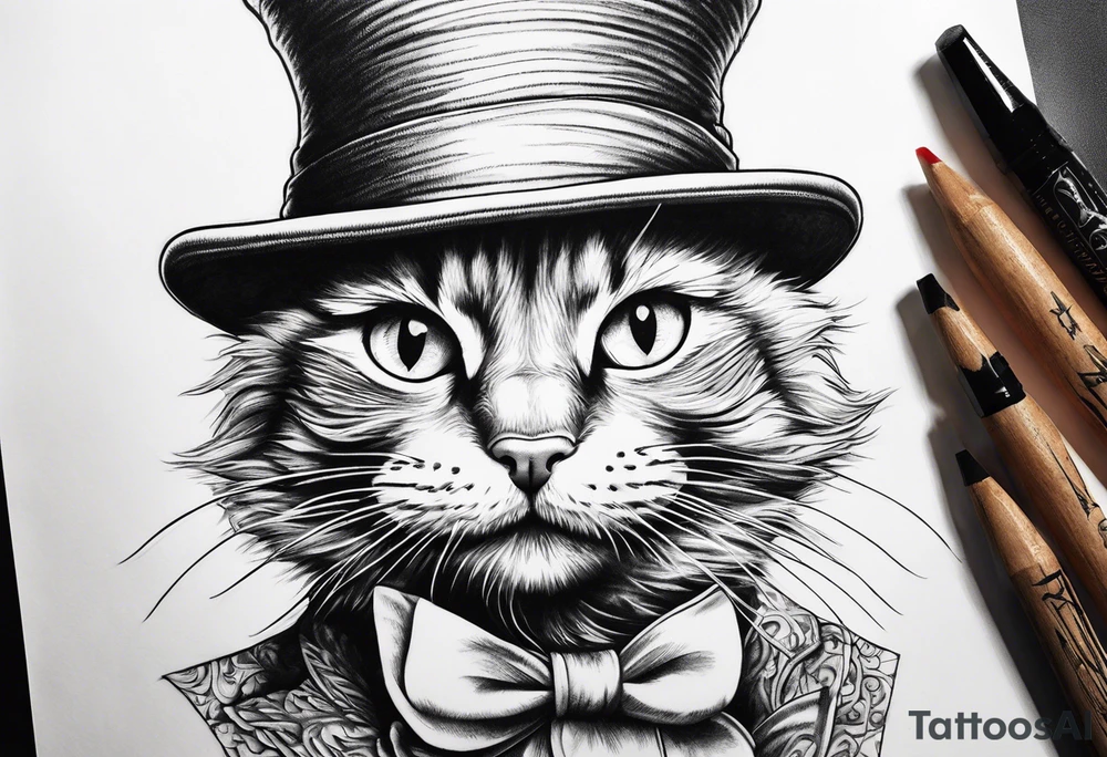cat in the hat tattoo idea