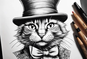 cat in the hat tattoo idea