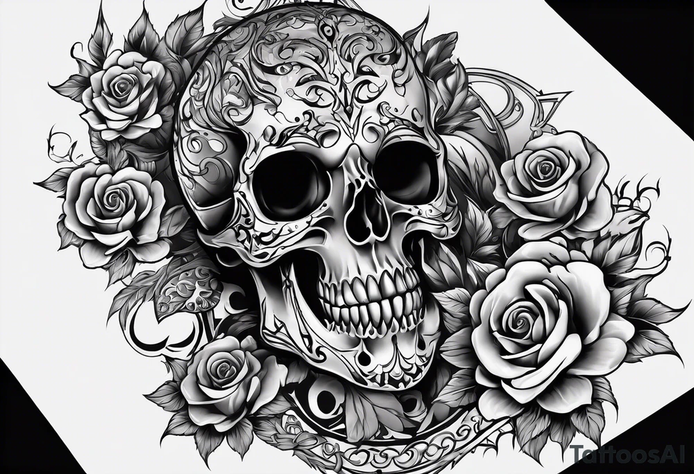 skeletal arm tattoo idea