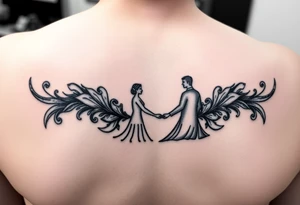 Tattoo with meaning of wife and husband being one in marriage tattoo idea