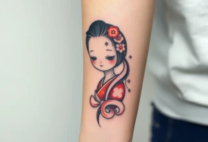 Kokeshi doll tattoo idea