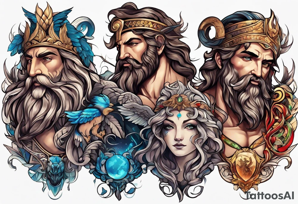 Greek gods tattoo idea