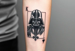 Darth Vader king of spades tattoo idea