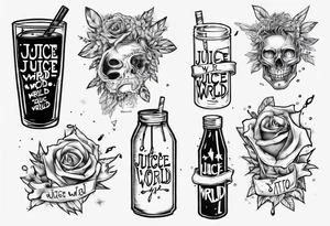 Juice wrld lyrics in code tattoo idea