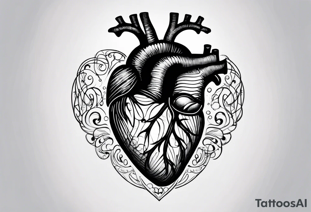 Finger print heart tattoo idea