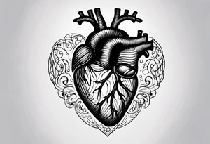 Finger print heart tattoo idea