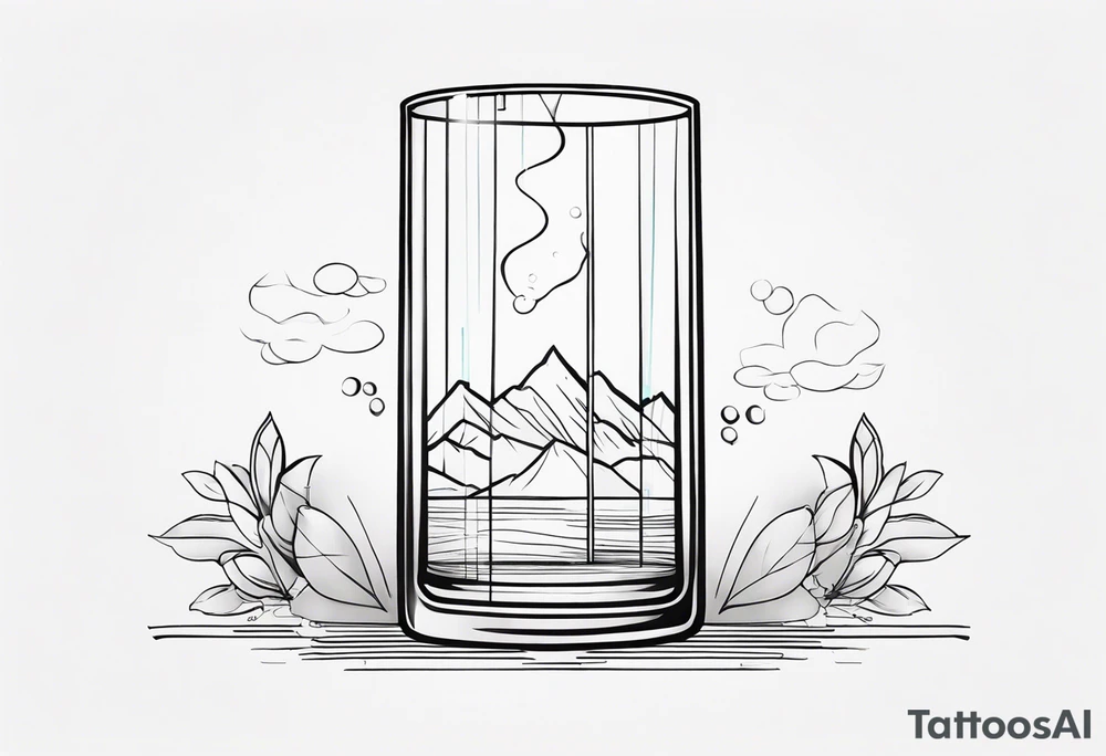 focus on glass half full tattoo idea