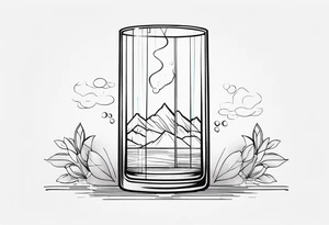 focus on glass half full tattoo idea