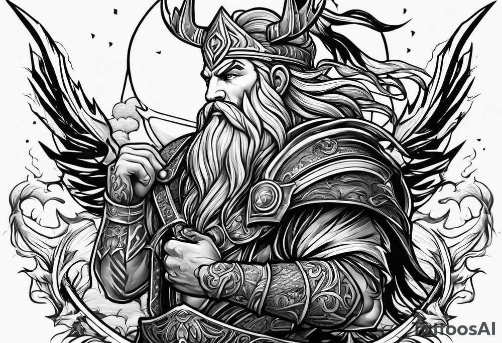 Valhalla lightning tattoo idea