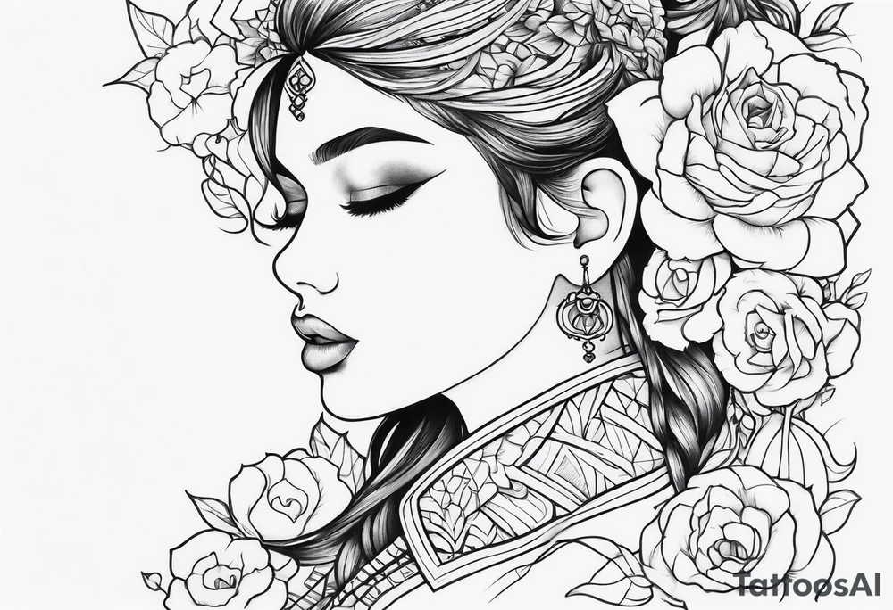 Girl dad dedication tattoo idea