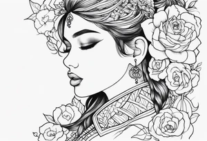 Girl dad dedication tattoo idea